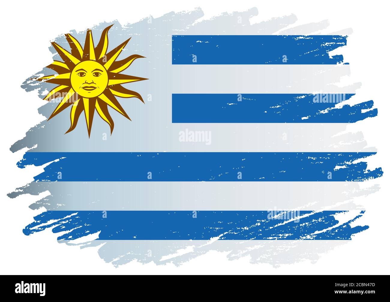 Flag of Uruguay, Oriental Republic of Uruguay. Template for award ...