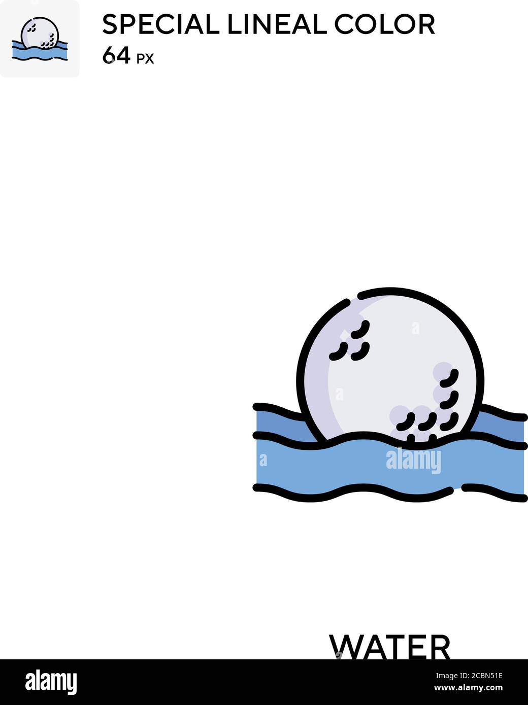 Water Special lineal color vector icon. Water icons for your business ...