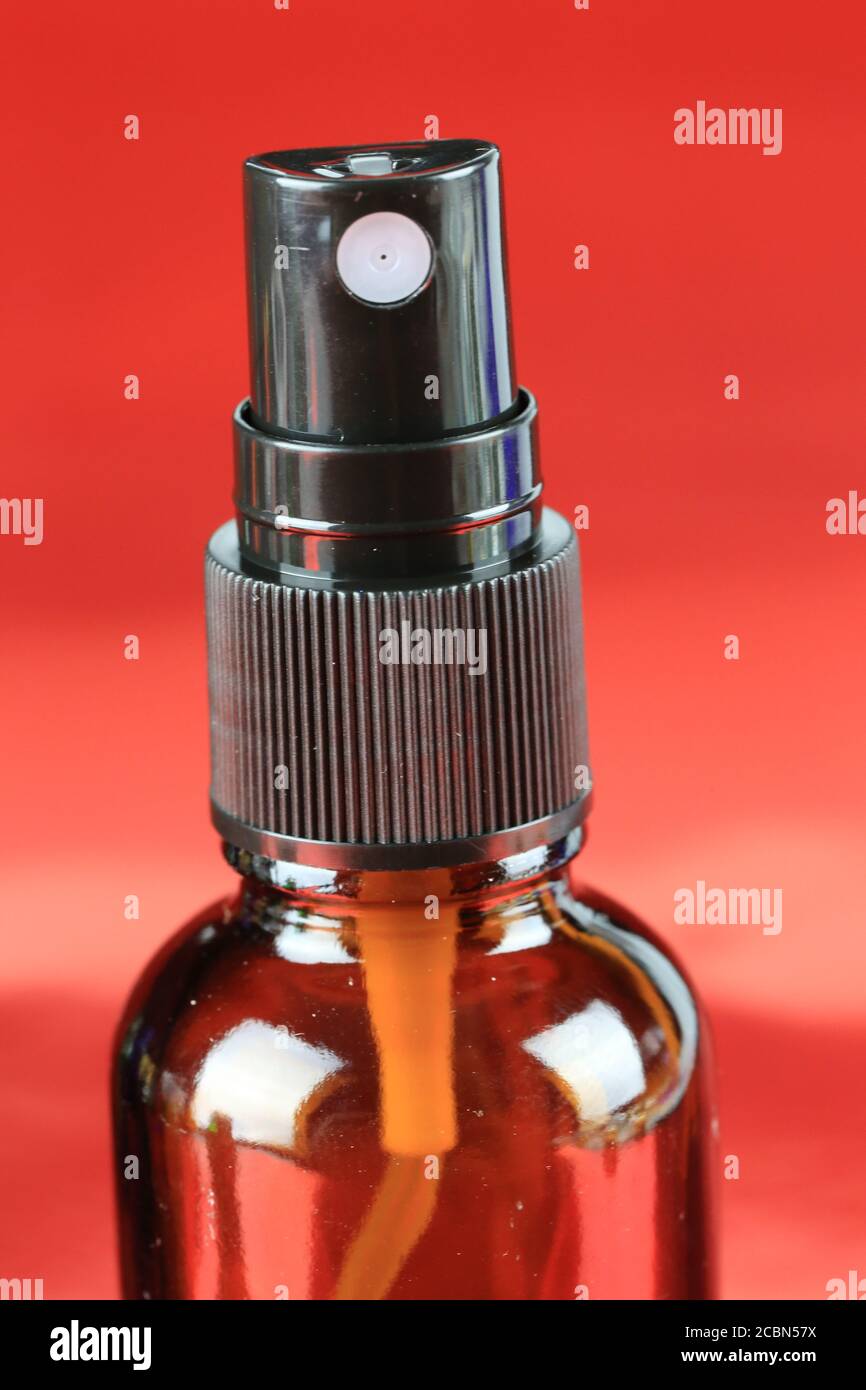 Essential oil spray bottle Stock Photo Alamy