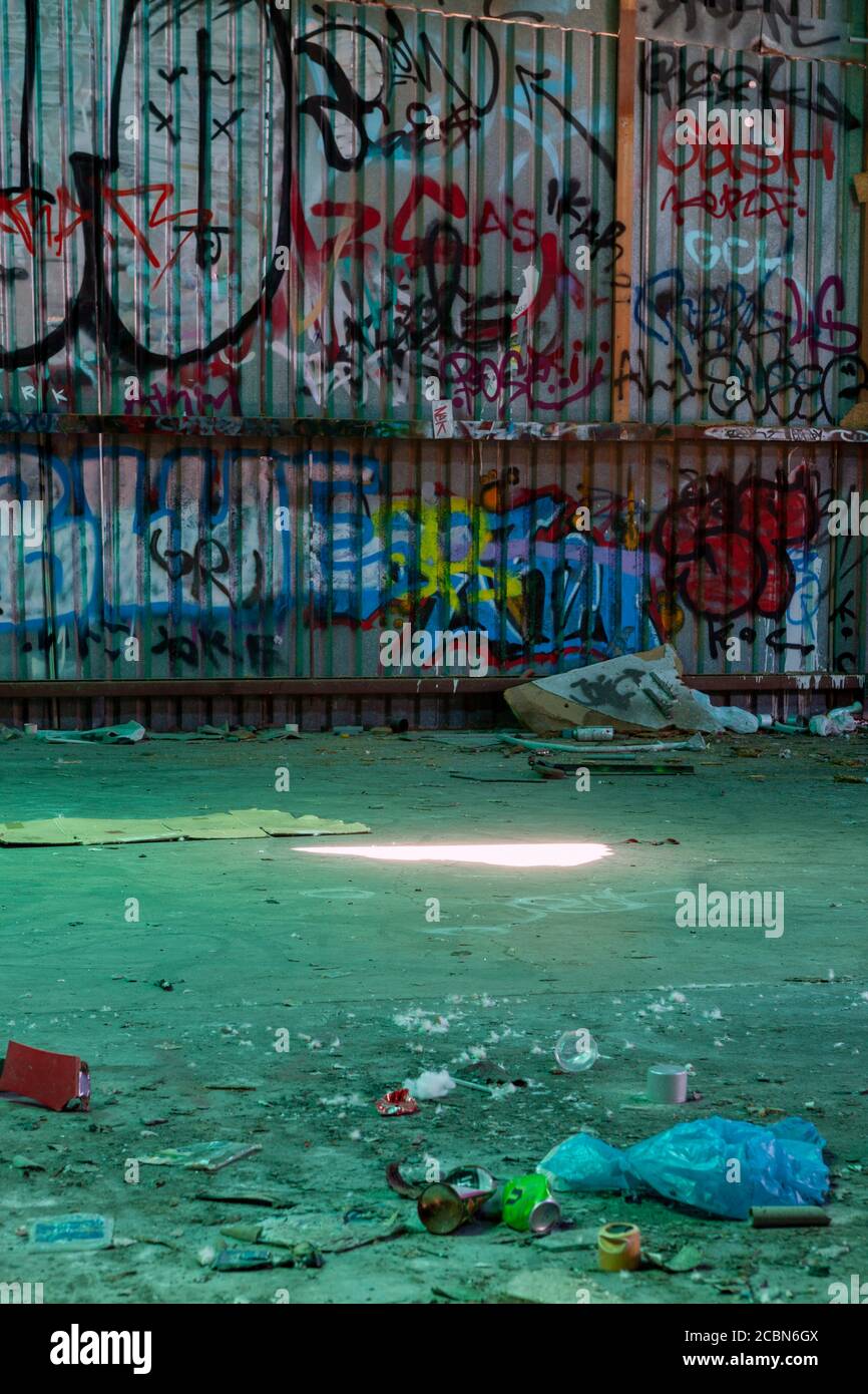 Inside of an old and abandoned building Stock Photo Alamy