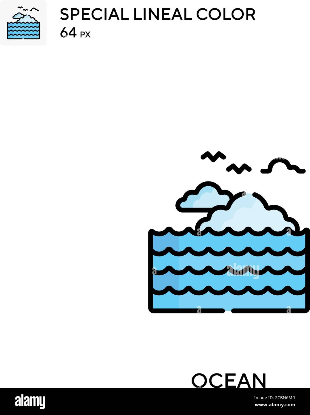 Ocean Special lineal color vector icon. Ocean icons for your business ...