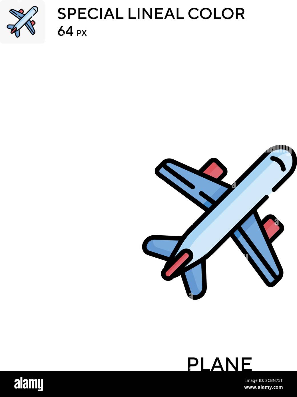 Plane Special lineal color vector icon. Plane icons for your business ...