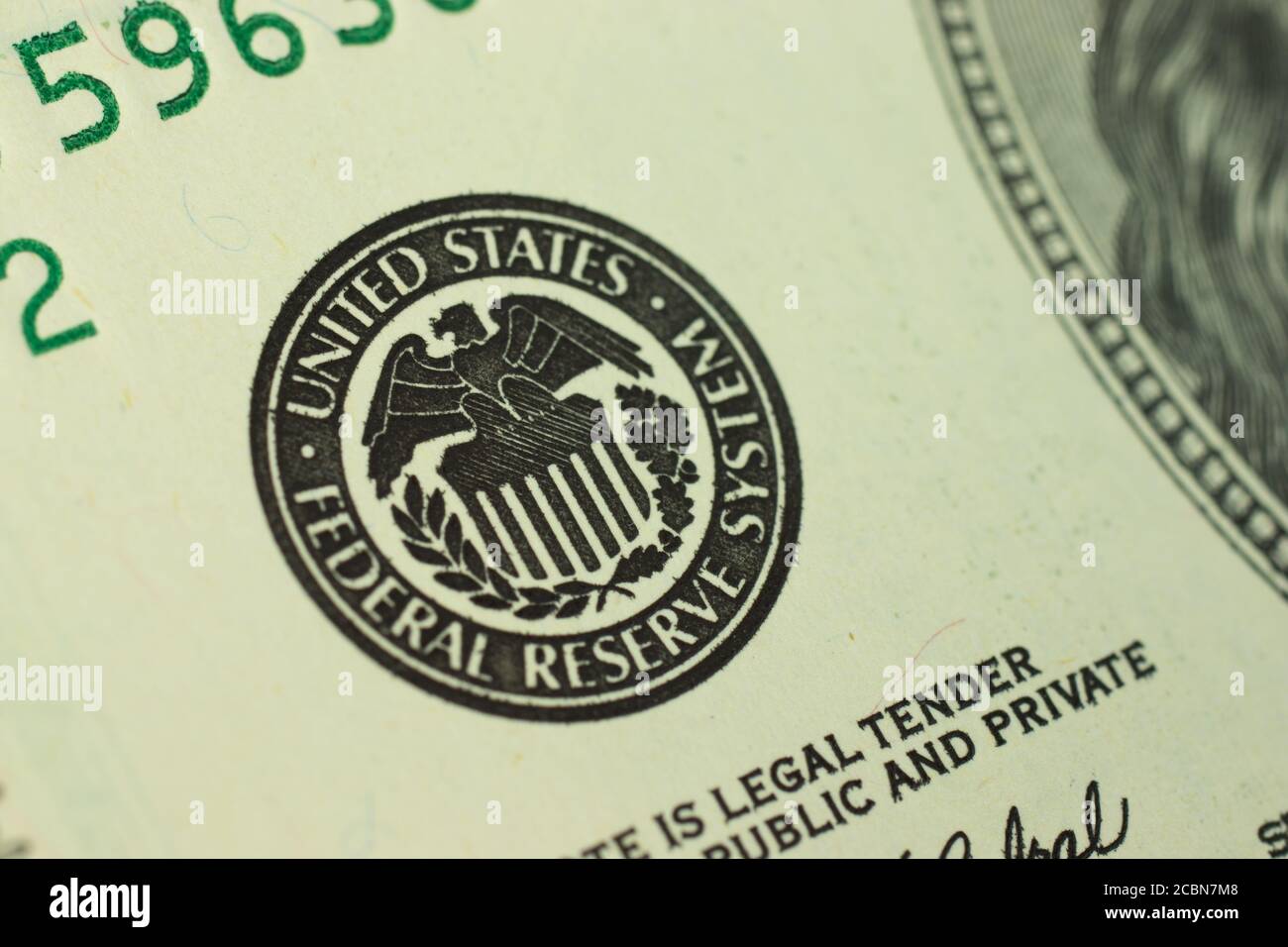 Federal Reserve System logo close-up Stock Photo - Alamy