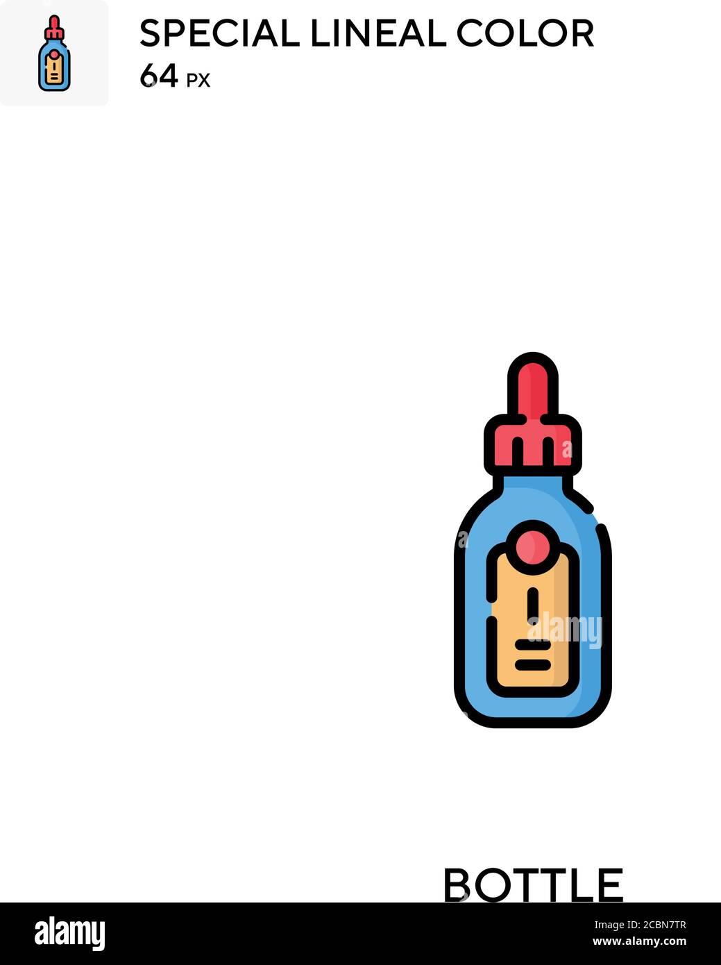 Bottle Special lineal color vector icon. Bottle icons for your business ...