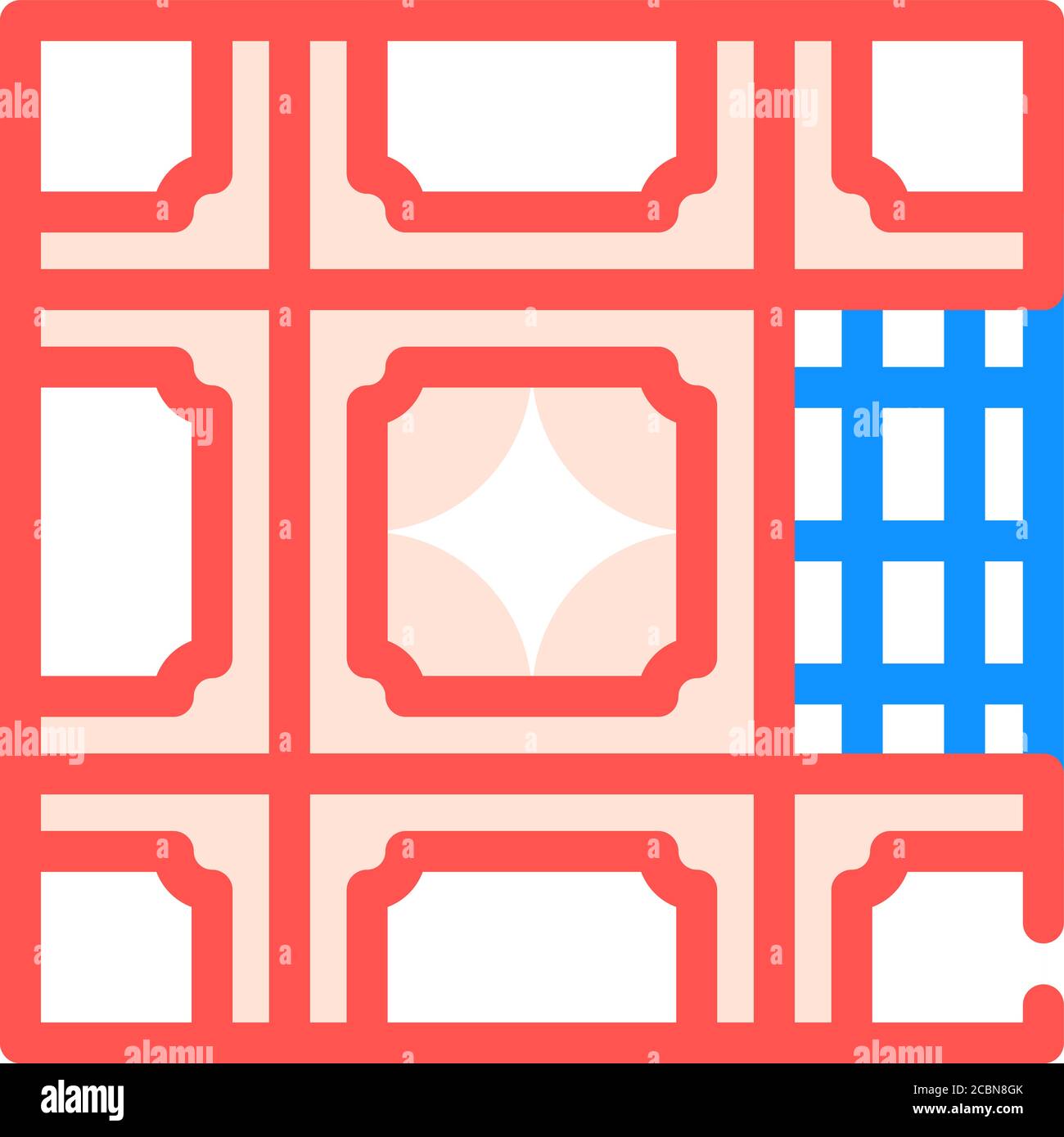 floor lay tiles color icon vector illustration Stock Vector Image & Art ...