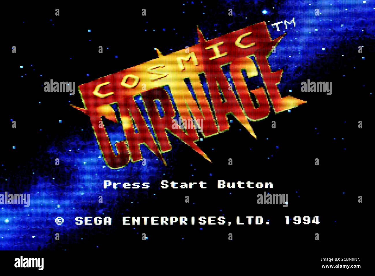 Cosmic Carnage - Sega 32X - editorial use only Stock Photo