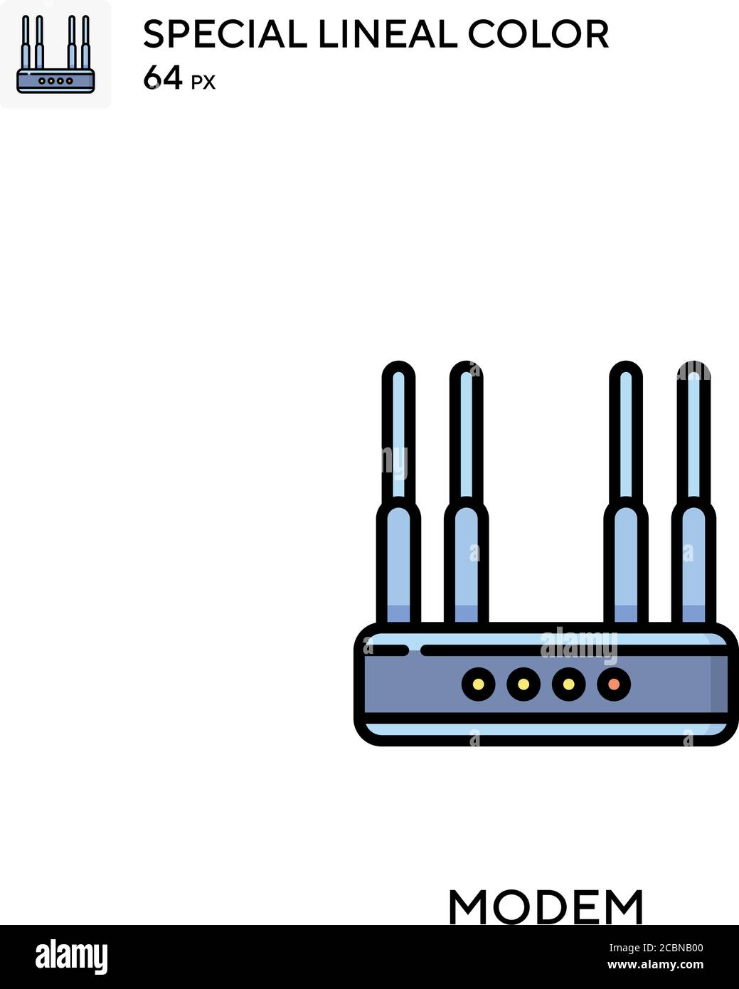Modem Special lineal color vector icon. Modem icons for your business ...