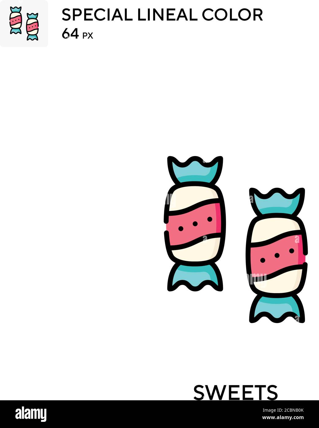 Sweets Special lineal color vector icon. Sweets icons for your business ...