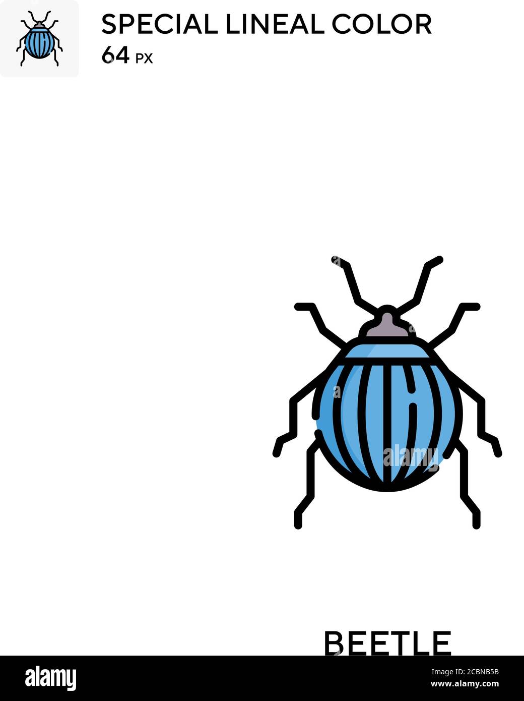 Beetle Special lineal color vector icon. Beetle icons for your business project Stock Vector