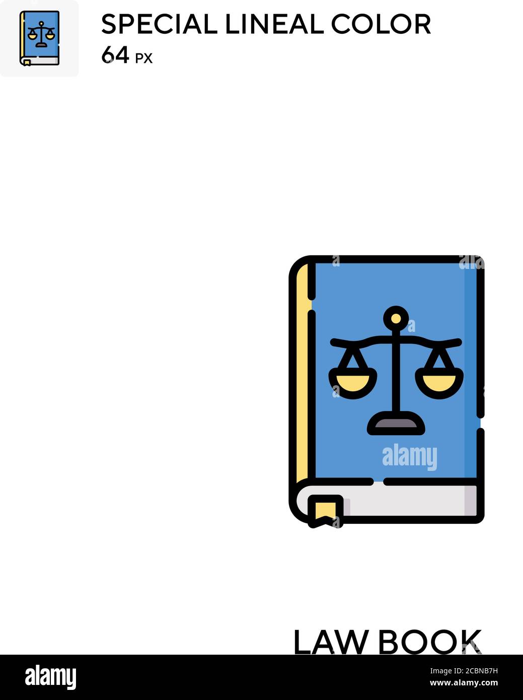 Law book Special lineal color vector icon. Law book icons for your ...