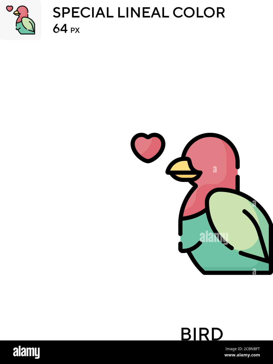 Bird Special lineal color vector icon. Bird icons for your business project Stock Vector