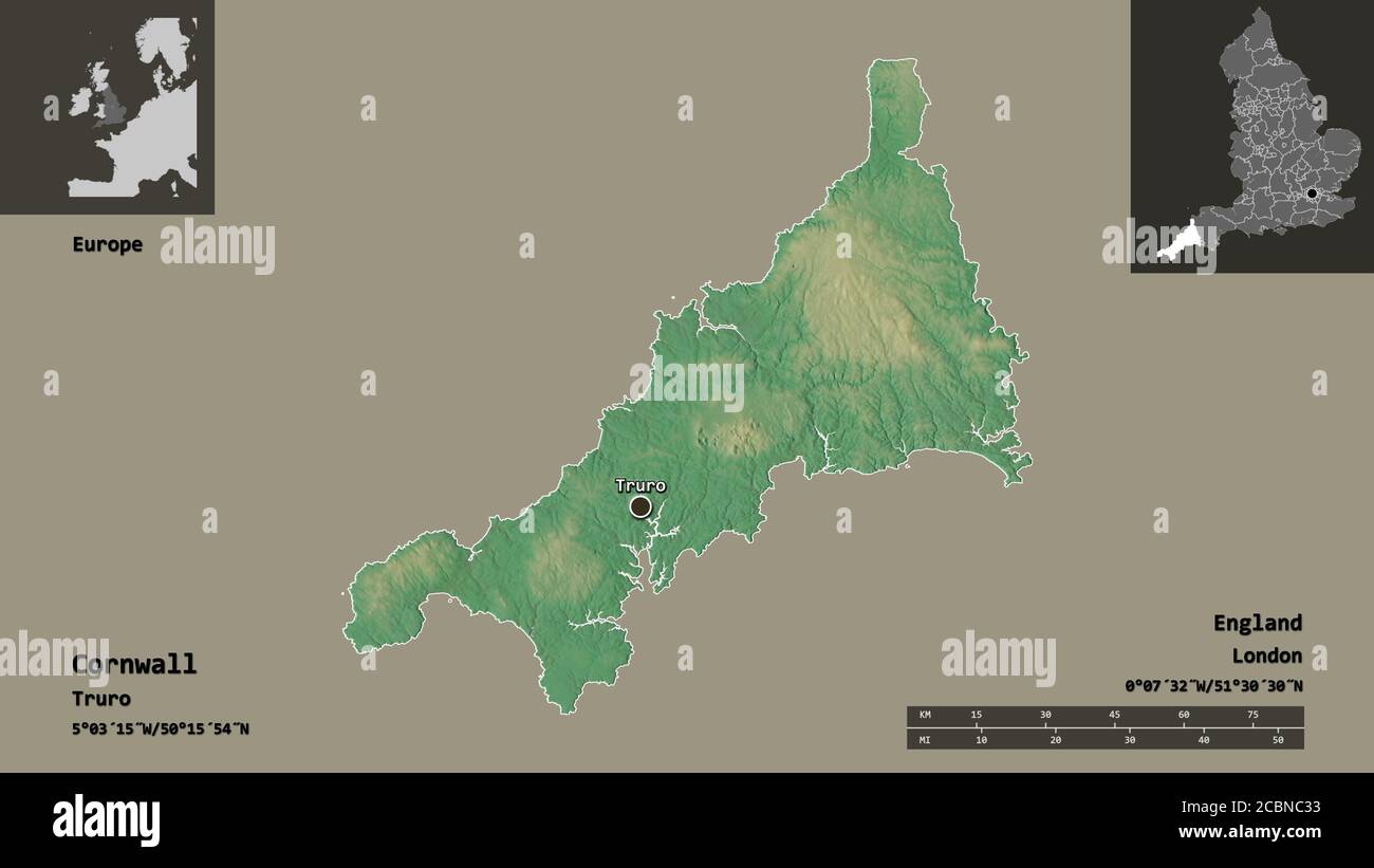 Map cornwall scilly isles hires stock photography and images Alamy