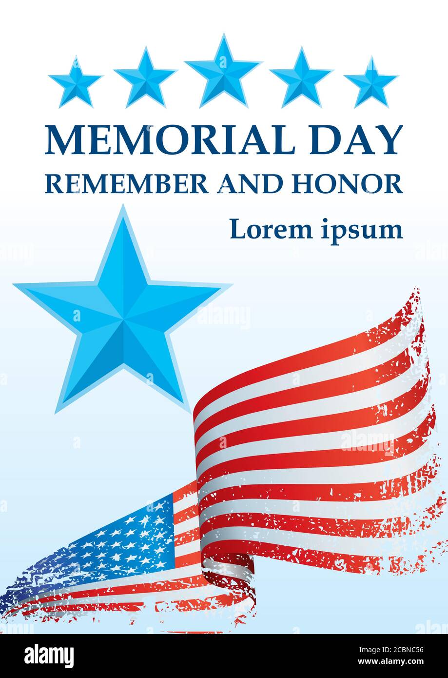 Memorial day, Flag of the United States. Remember and Honor, The ...