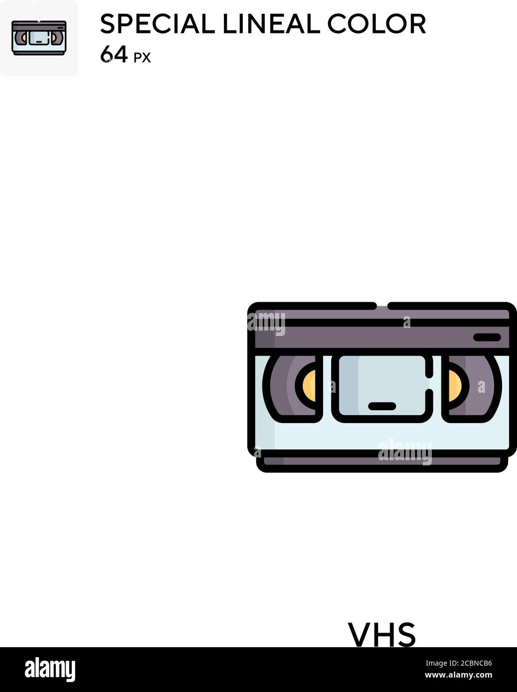 Vhs Special lineal color vector icon. Vhs icons for your business project Stock Vector
