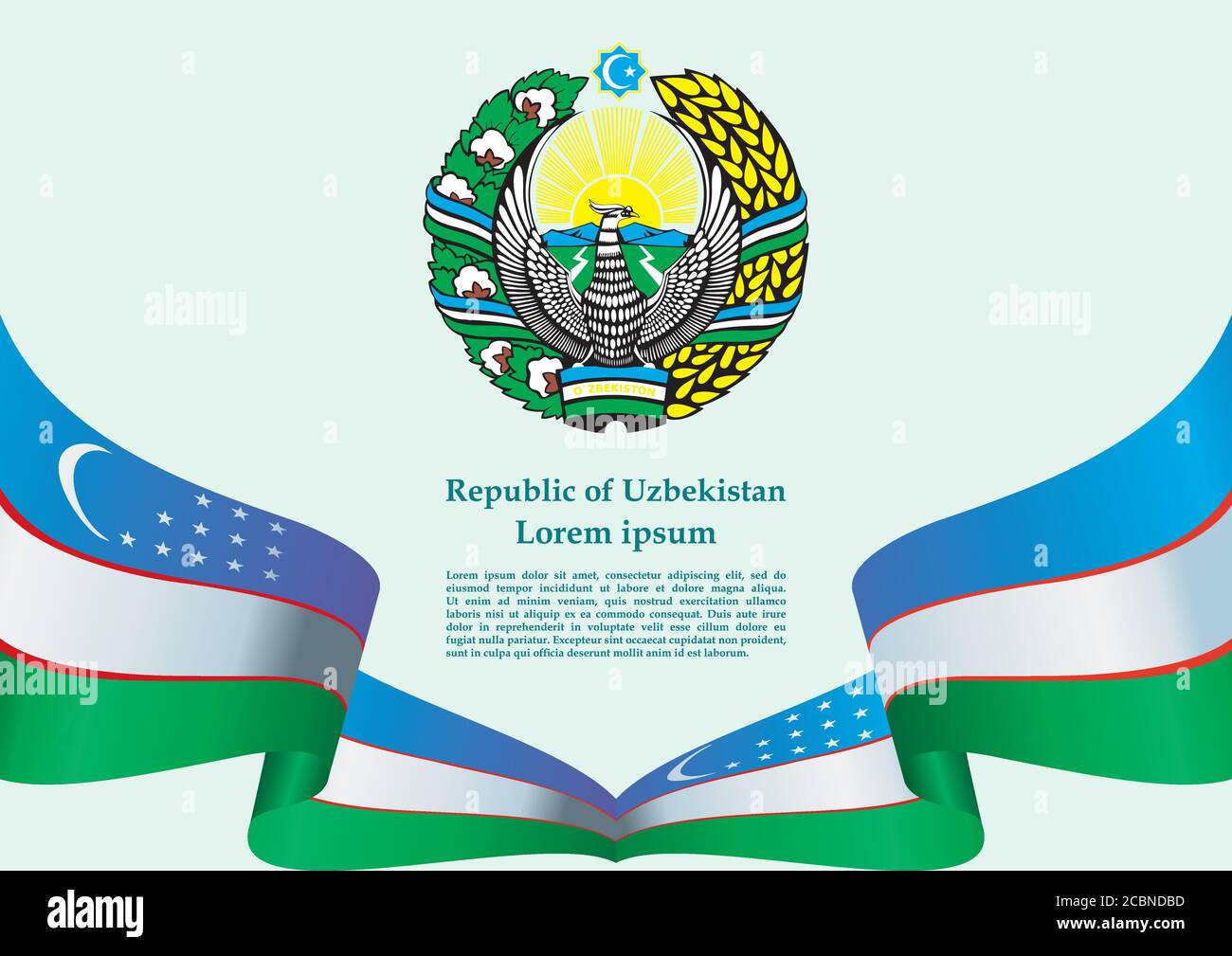 Герб и флаг Узбекистана