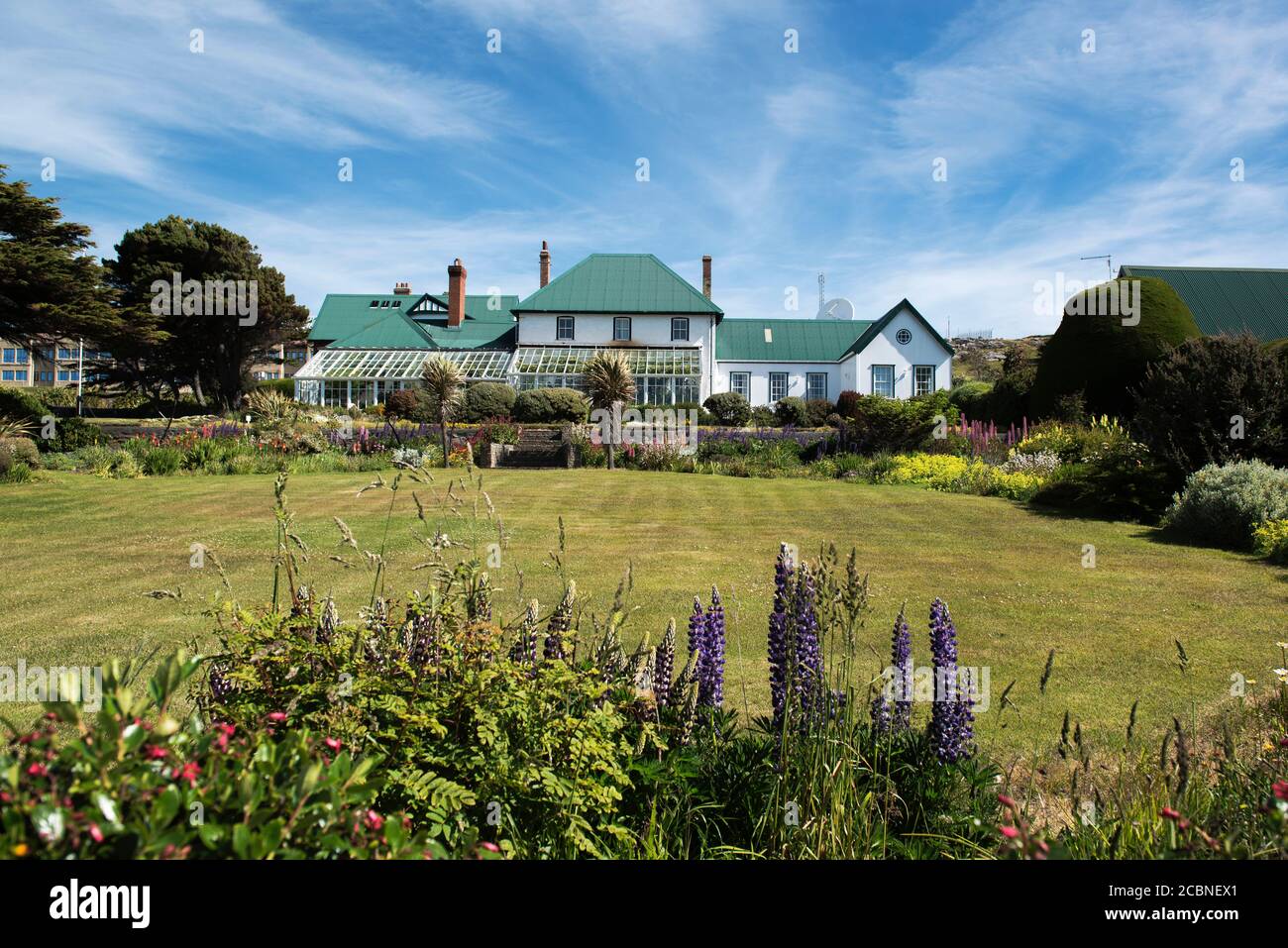 Government house stanley falkland islands hires stock photography and