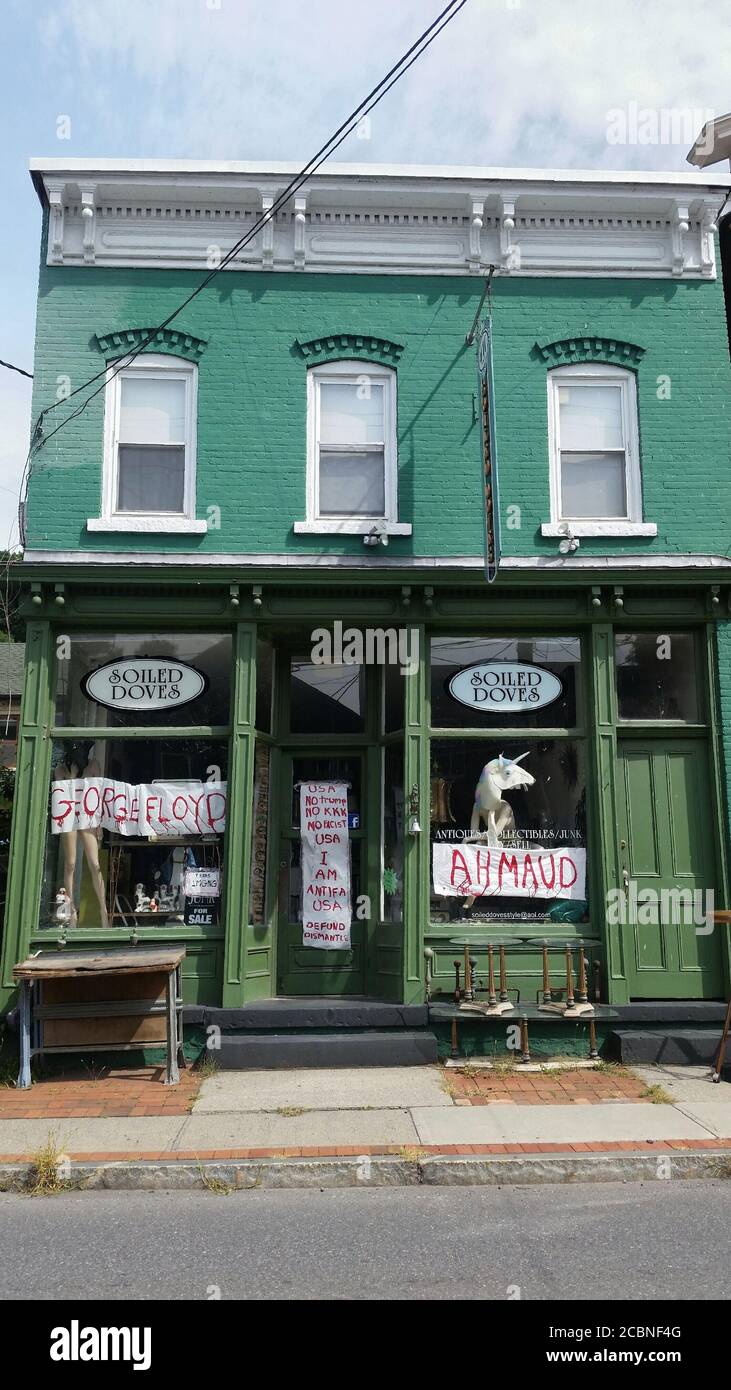 ROSENDALE, NY, UNITED STATES Jul 25, 2020 Political Display outside