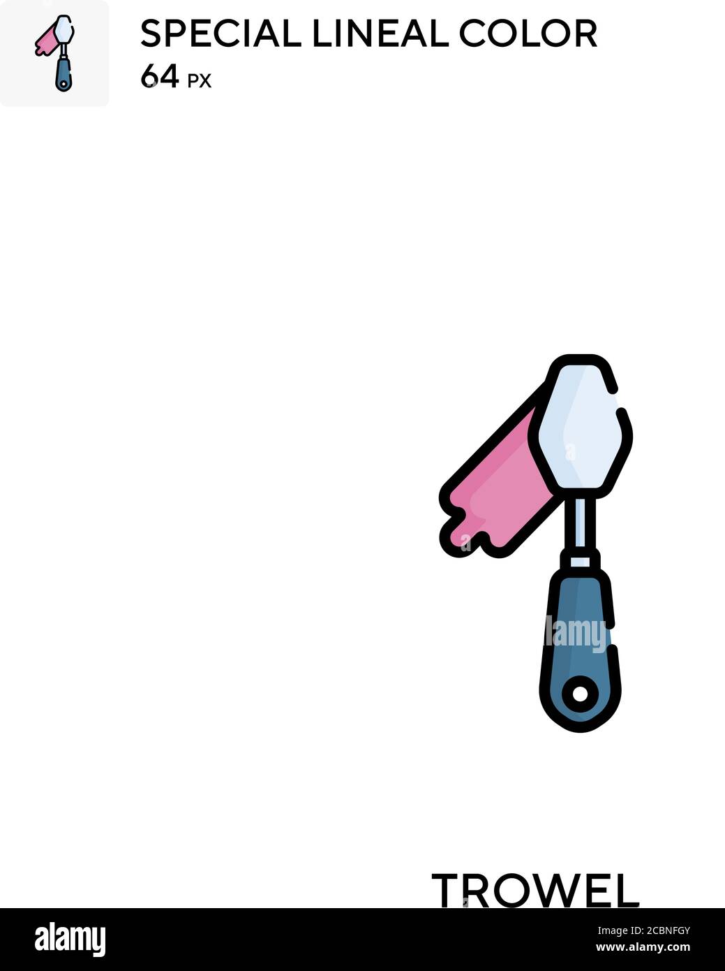Trowel Special lineal color vector icon. Trowel icons for your business ...