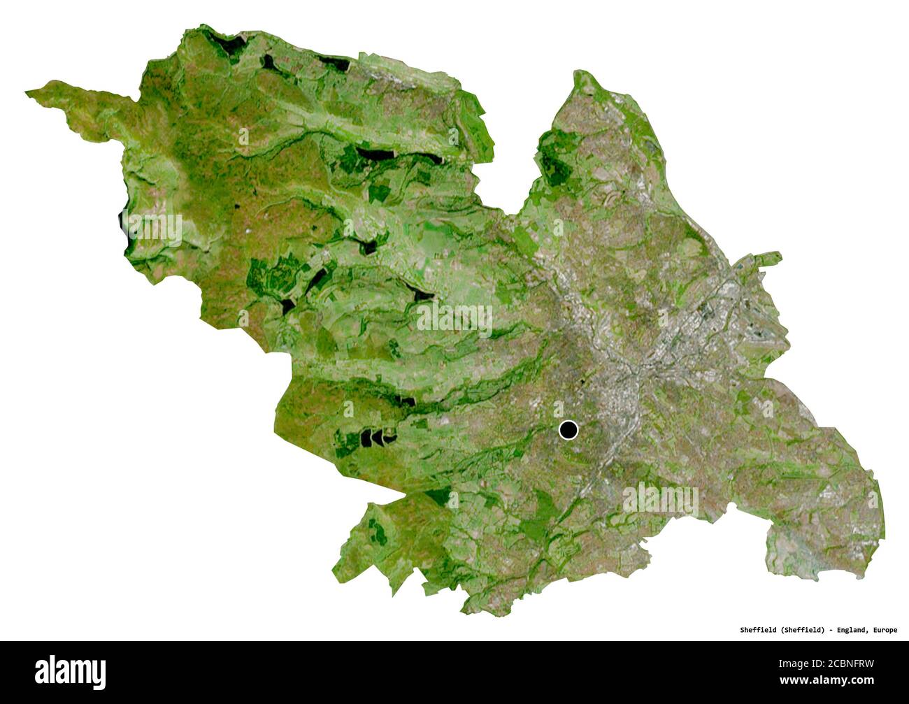 Map of sheffield Cut Out Stock Images & Pictures - Alamy