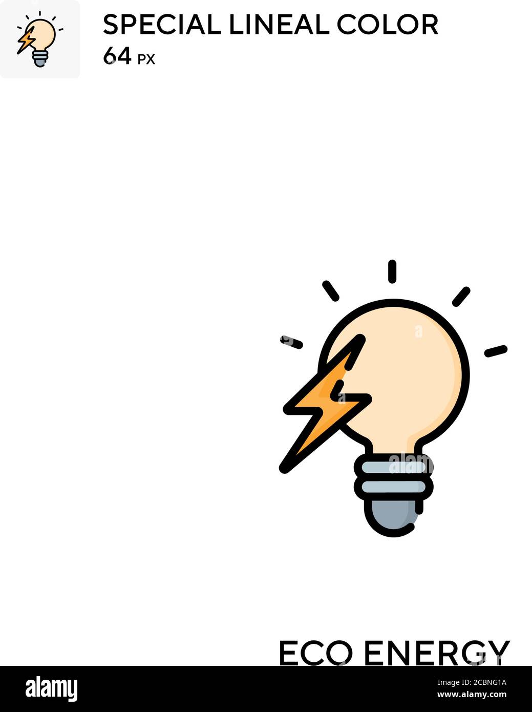 Eco energy Special lineal color vector icon. Eco energy icons for your ...