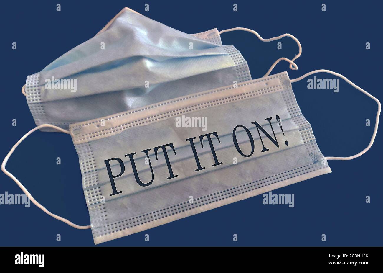 Closeup shot of face masks with