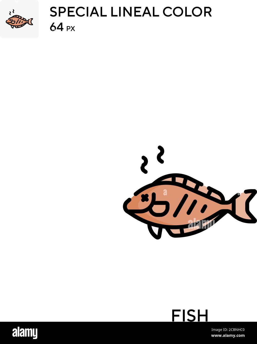 Fish Special lineal color vector icon. Fish icons for your business ...