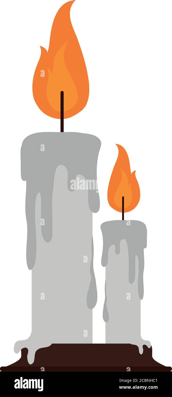 burning candle flame hot decoration flat icon vector illustration Stock  Vector Image & Art - Alamy