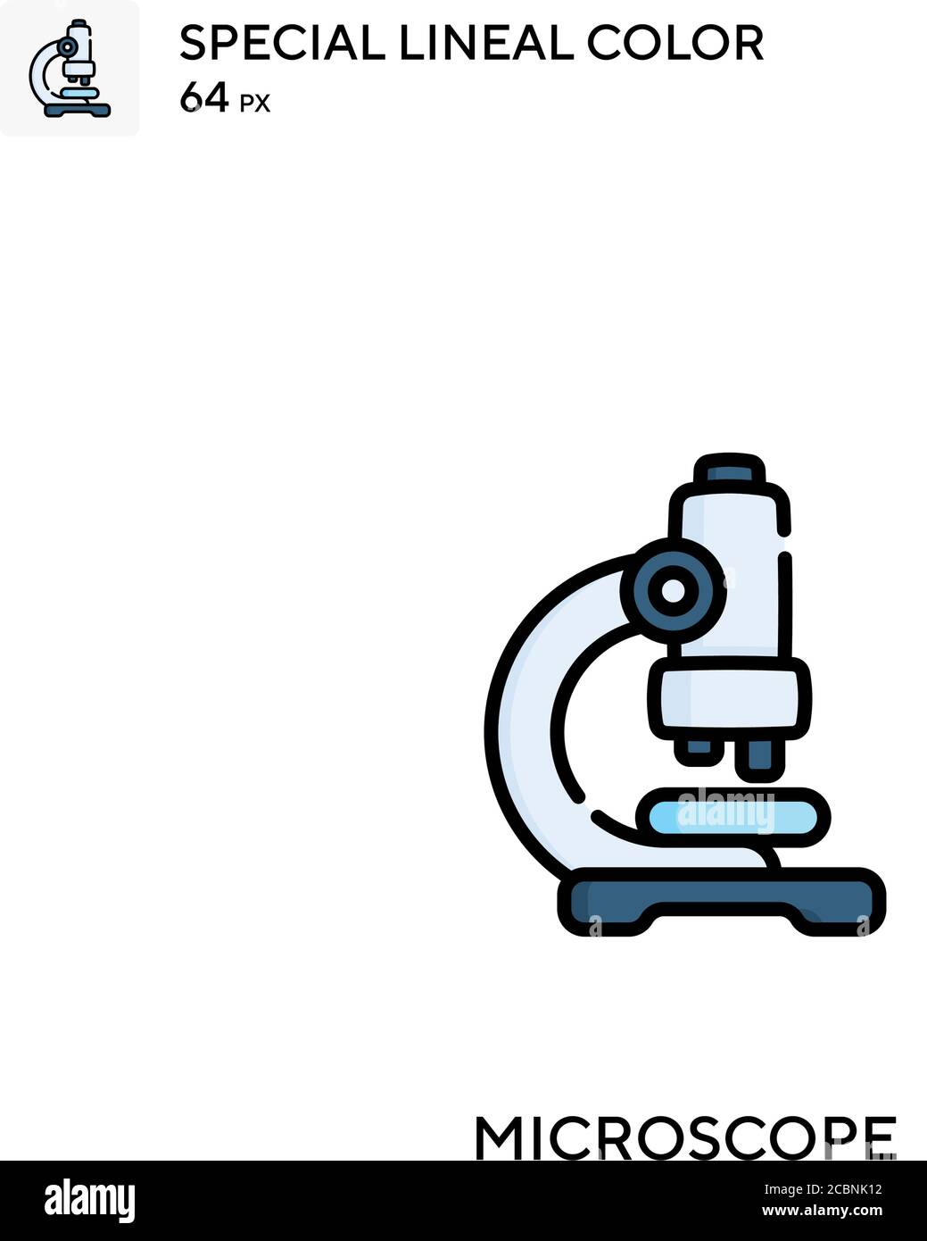 Microscope Special lineal color vector icon. Microscope icons for your ...