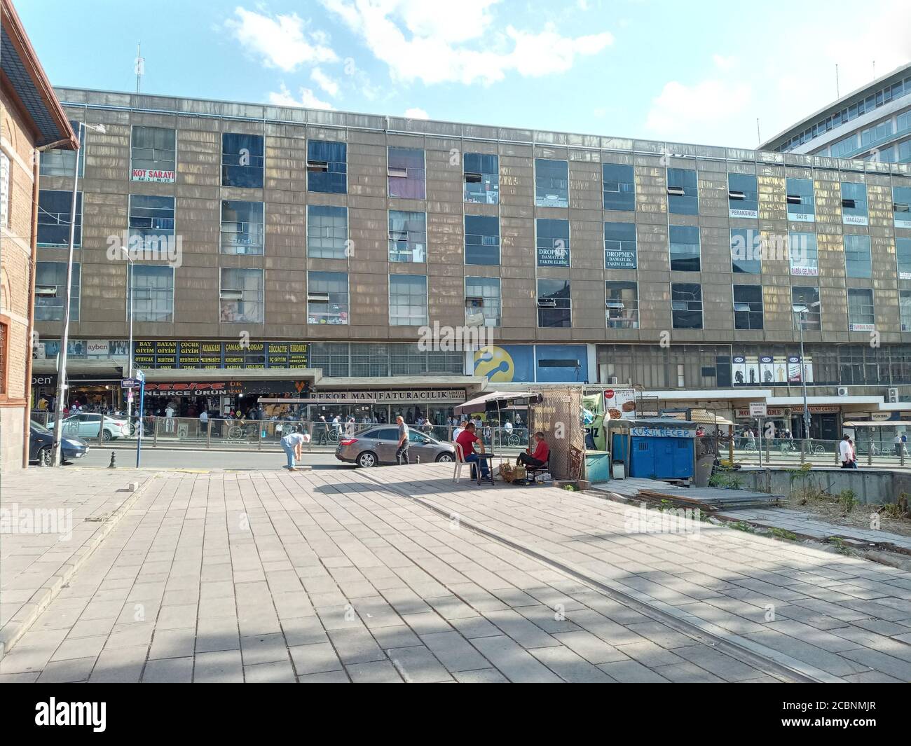 Anafartalar Bazaar, located in Ulus district, remains the oldest shopping center in Ankara. Stock Photo