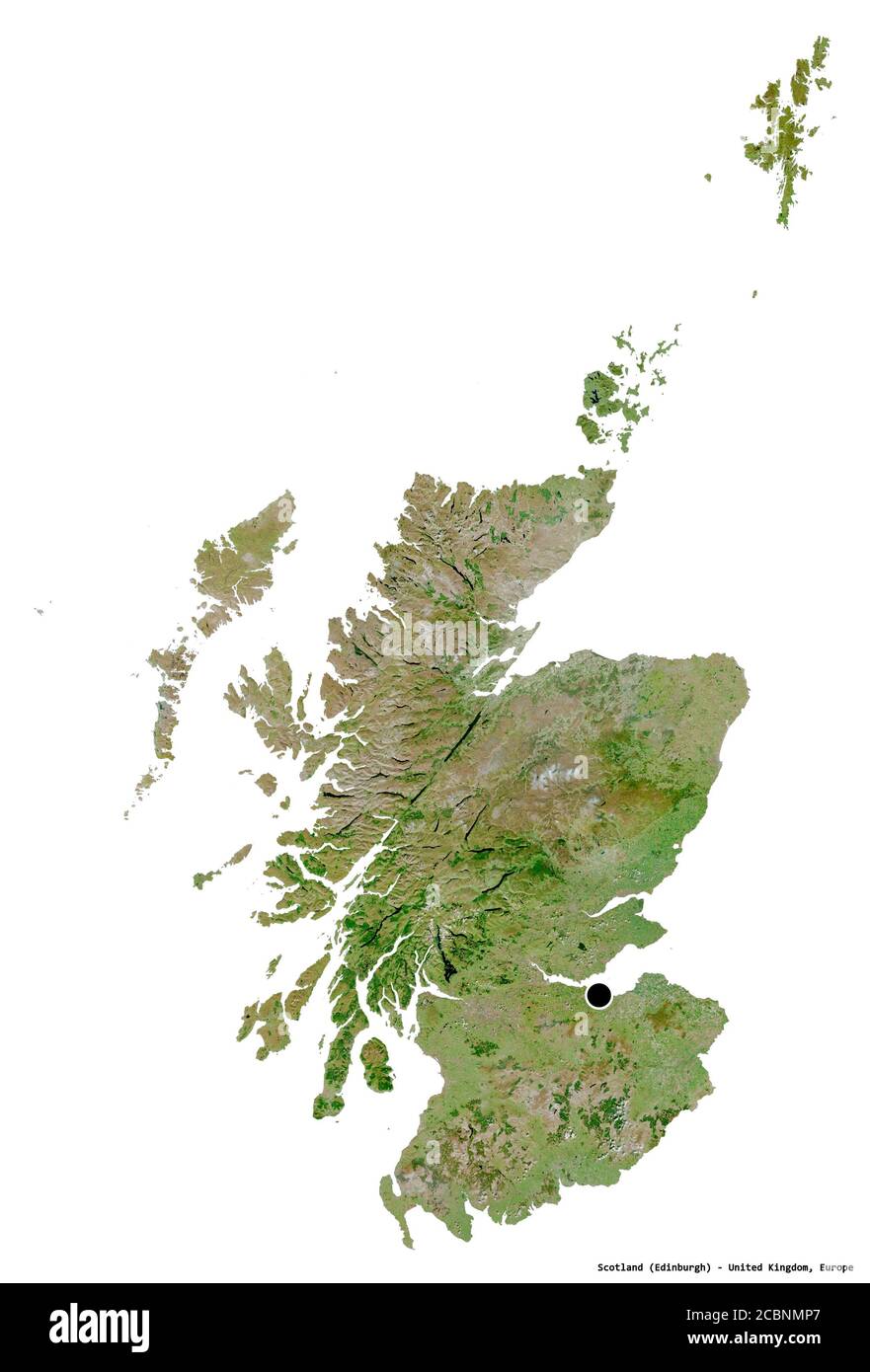 Satellite Map Of Scotland Scotland Satellite Map High Resolution Stock Photography And Images - Alamy