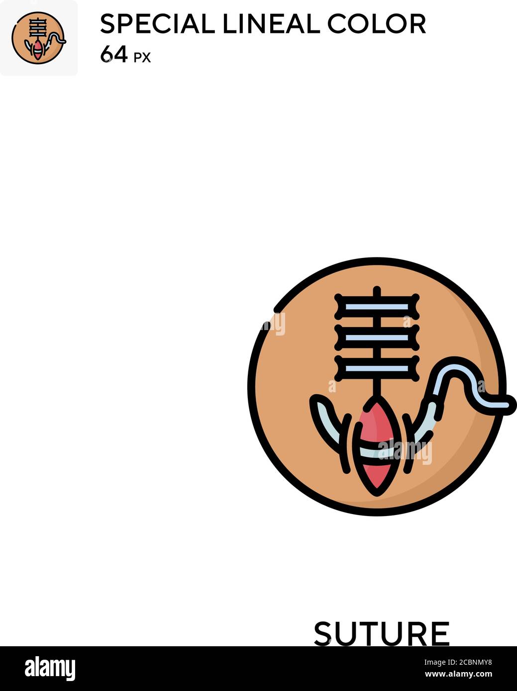 Suture Special lineal color vector icon. Suture icons for your business ...