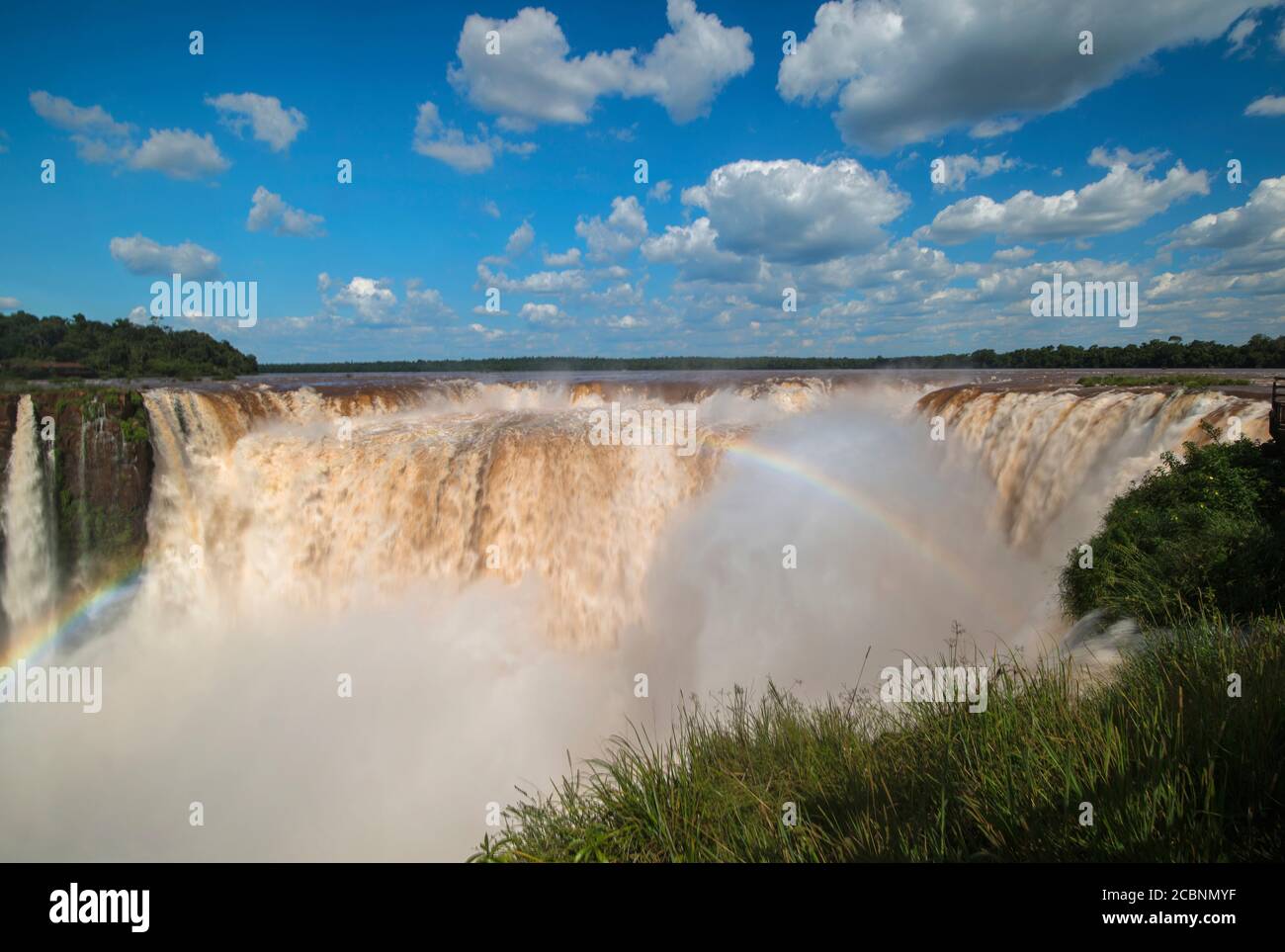 El Diablo Fall or Devil's Throat (Garganta del Diablo) is one of the most unique landscapes in the World, Iguazu National Park, Argentina Stock Photo