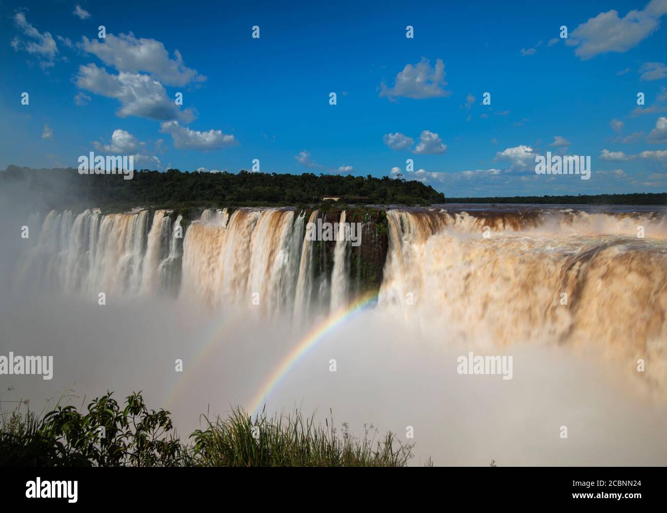 El Diablo Fall or Devil's Throat (Garganta del Diablo) is one of the most unique landscapes in the World, Iguazu National Park, Argentina Stock Photo