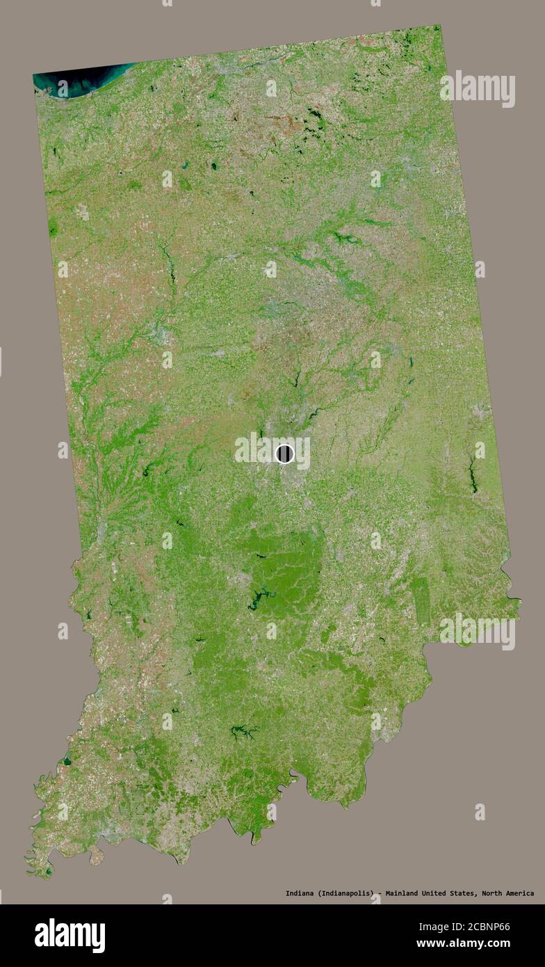 Satellite Map Of Indiana Map Satellite Geography Indiana High Resolution Stock Photography And Images  - Alamy