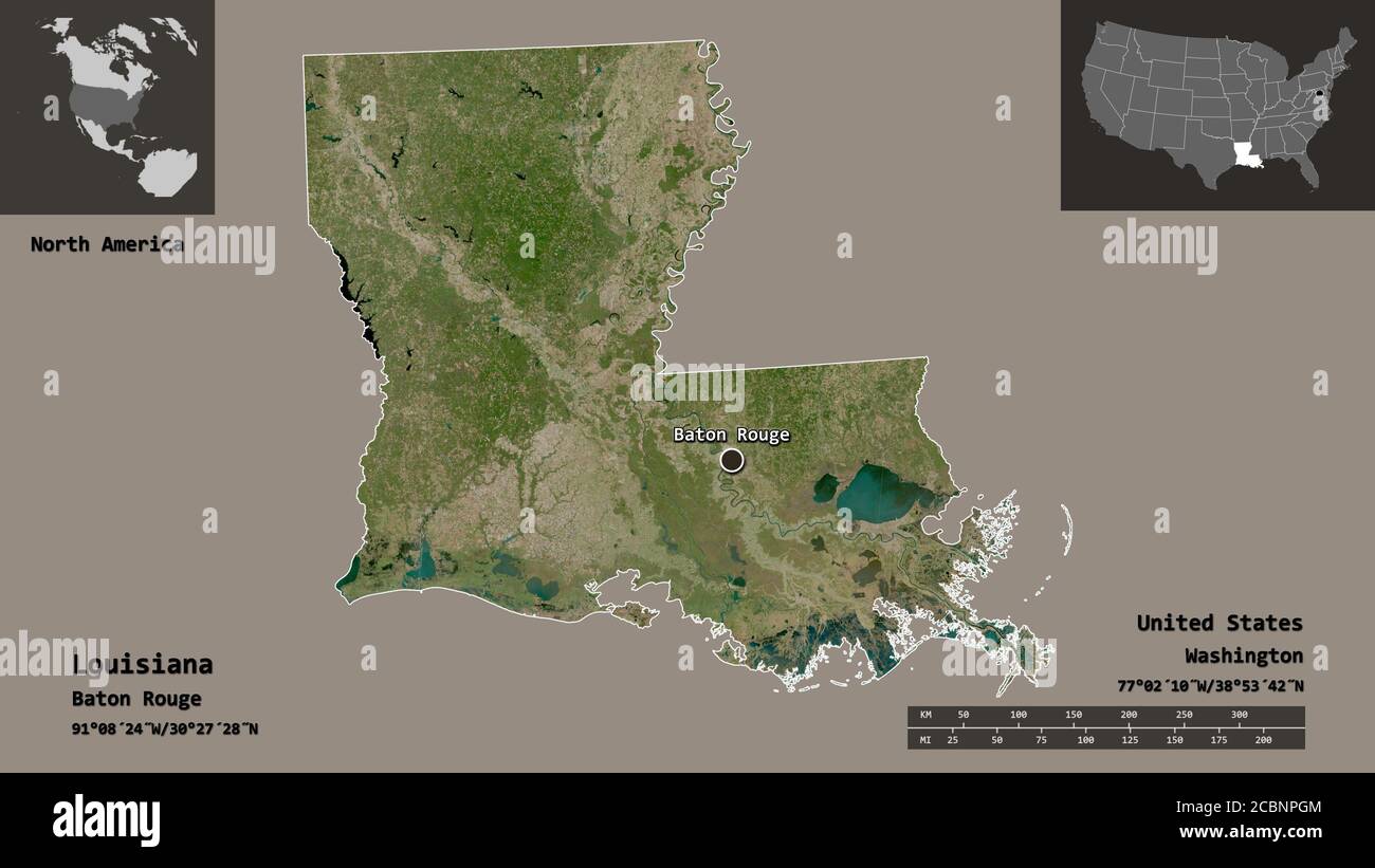 Satellite Map Of Louisiana Map Satellite Geography Louisiana High Resolution Stock Photography And  Images - Alamy