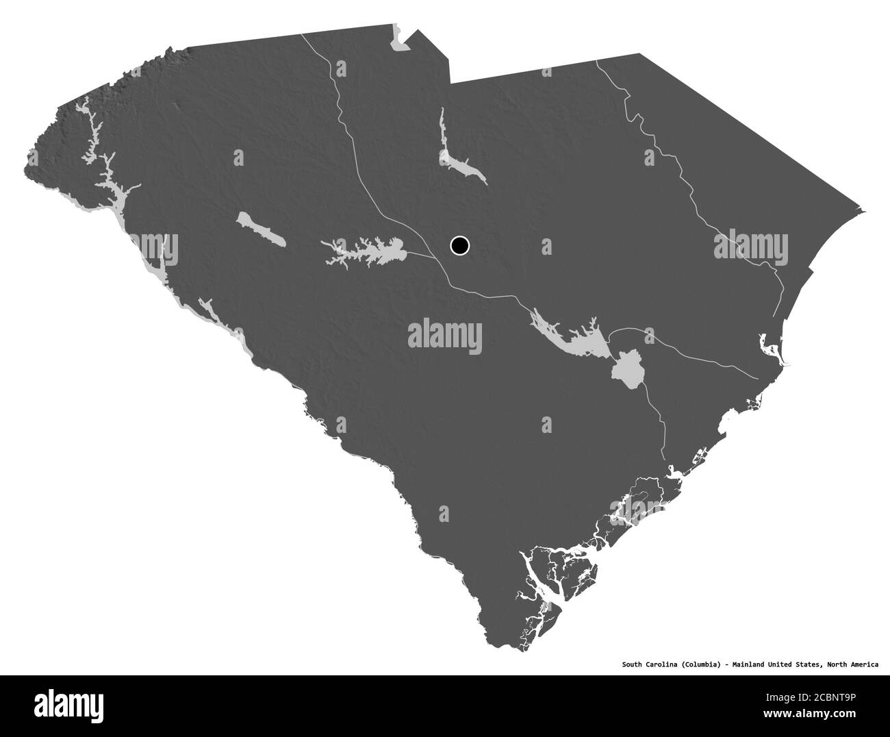 South carolina state map Black and White Stock Photos & Images Alamy