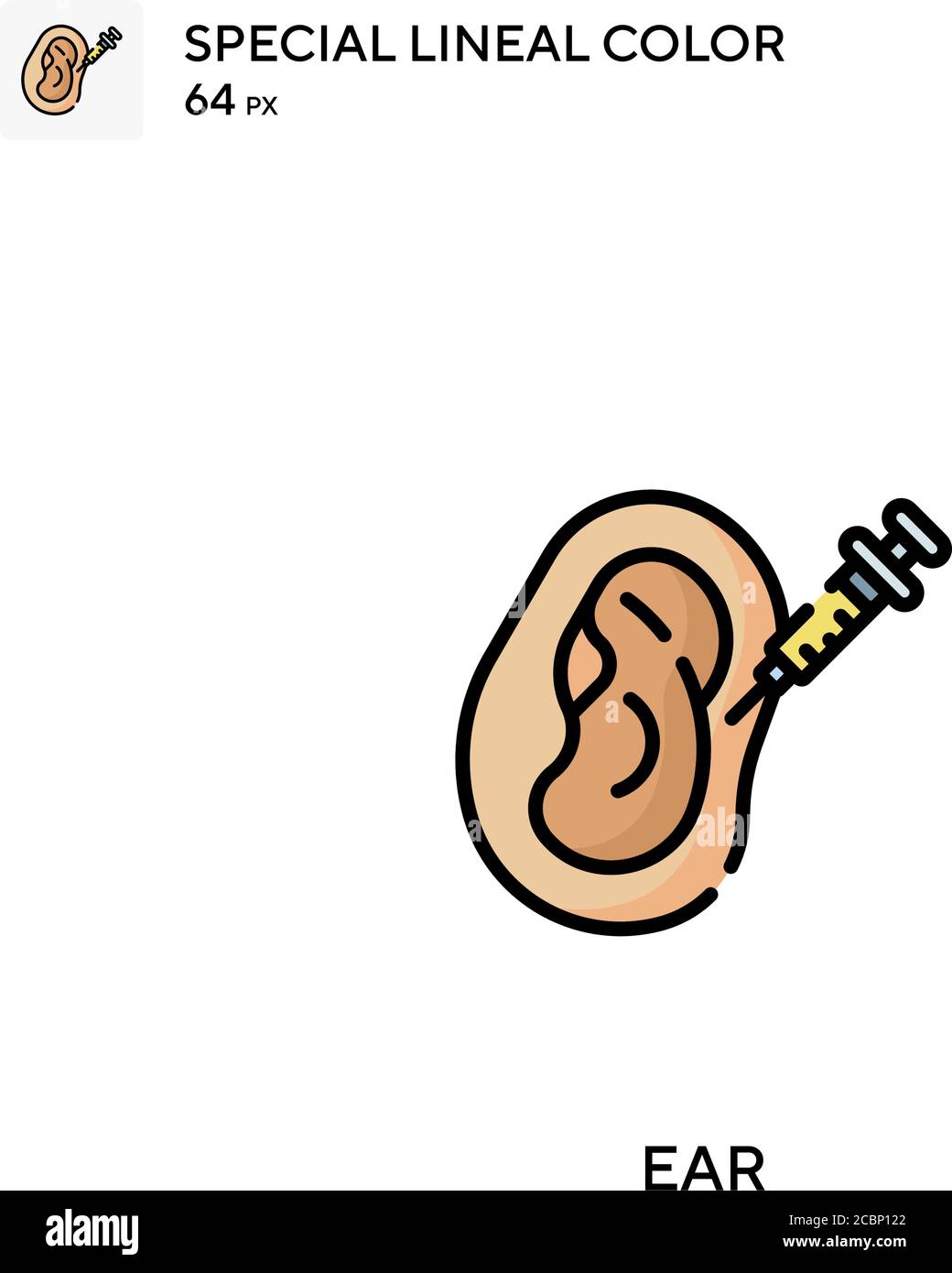 Ear Special lineal color vector icon. Ear icons for your business ...