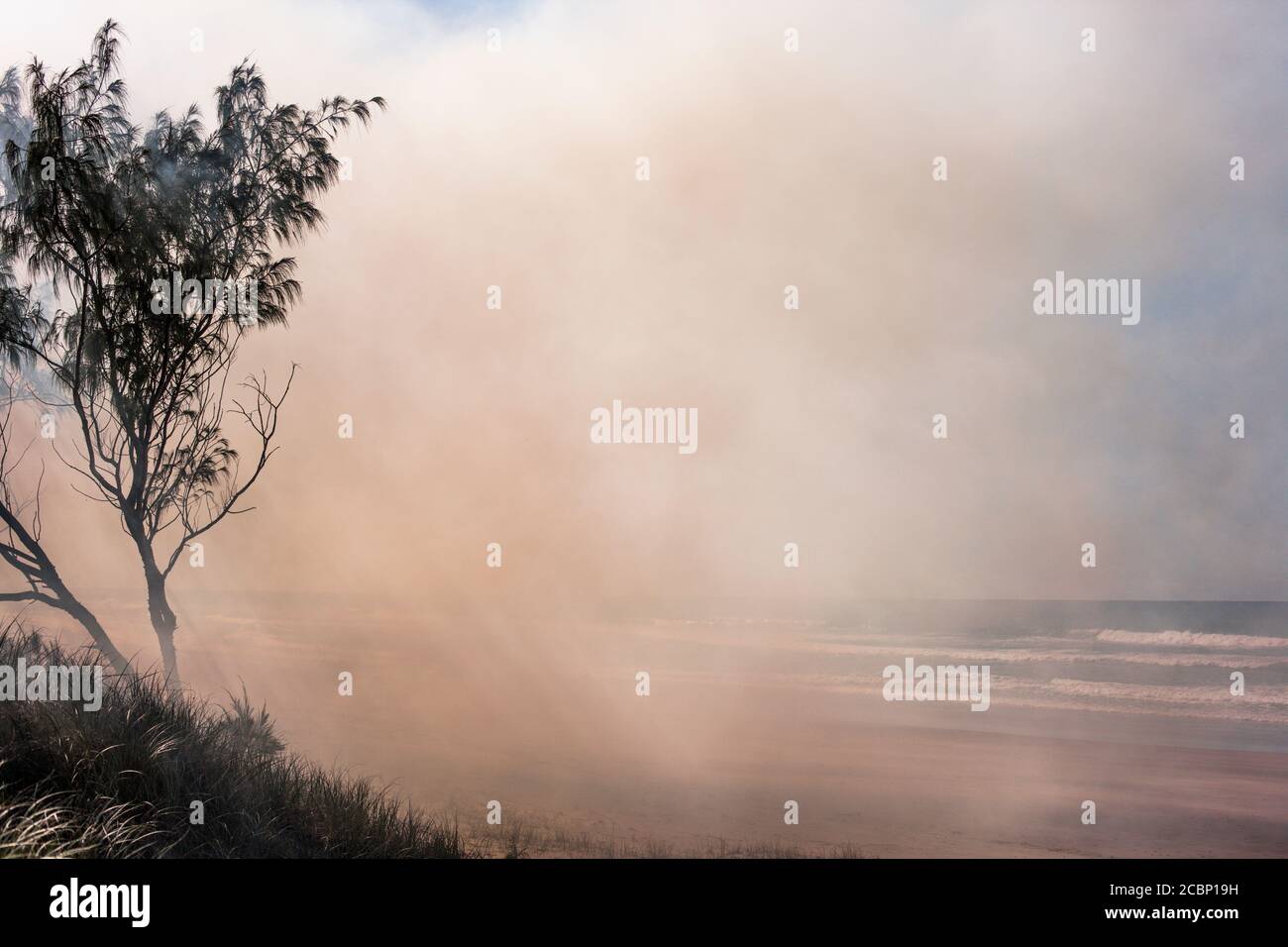 Dramatic Bushfires Australia bushfires. Dramatic image from massive fires in Australia ...