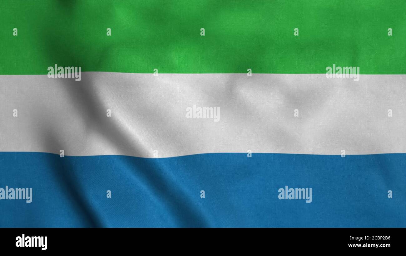 Realistic sierra leone flag hi-res stock photography and images - Alamy