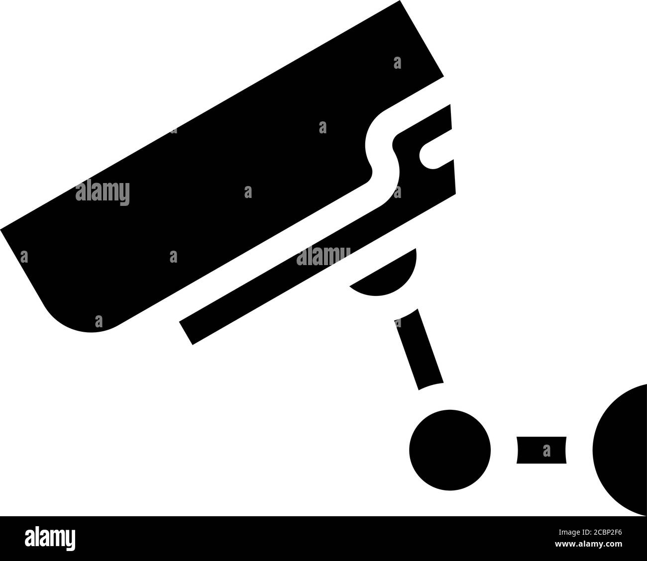 secure video camera glyph icon vector illustration Stock Vector Image ...