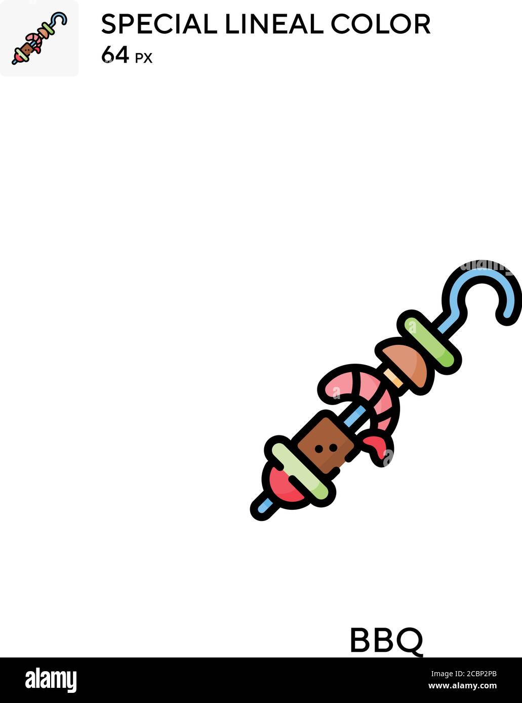 Bbq Special lineal color vector icon. Bbq icons for your business ...