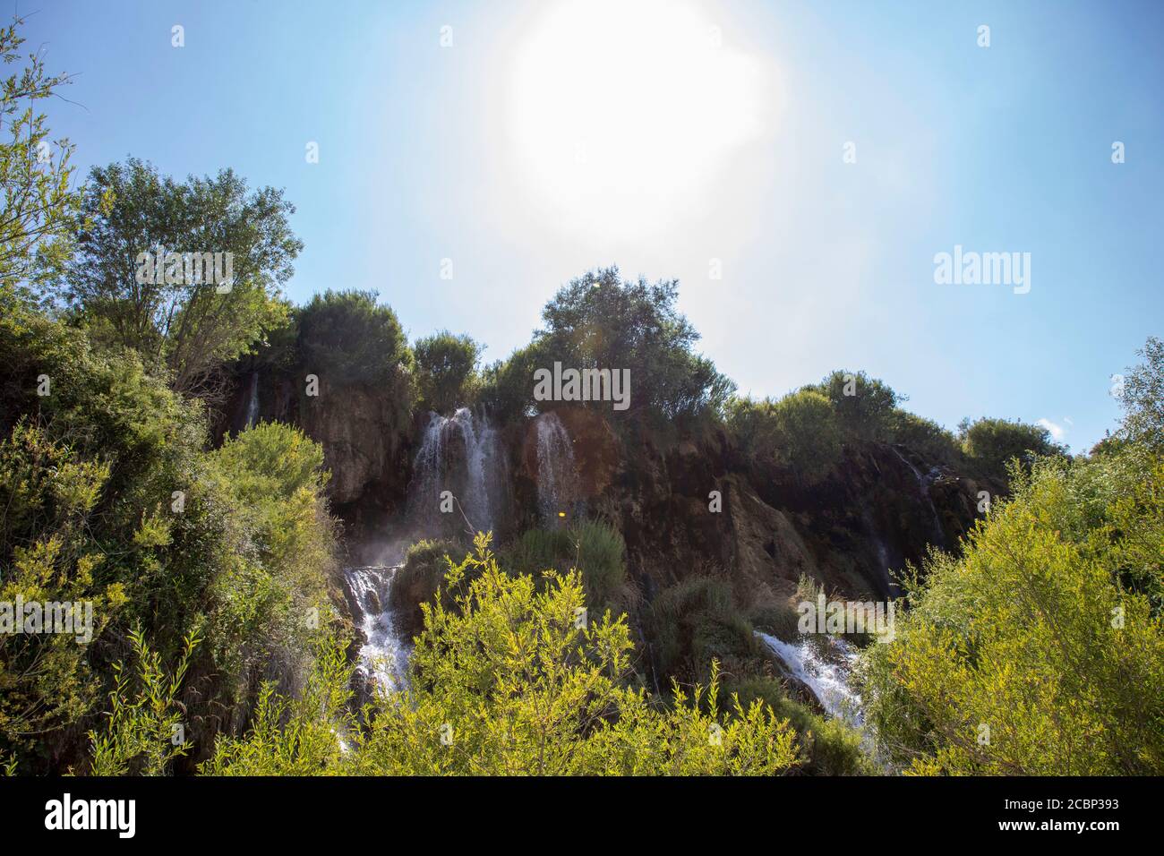 Girlevik waterfalls in Erzincan City of Eastern Turkey Stock Photo