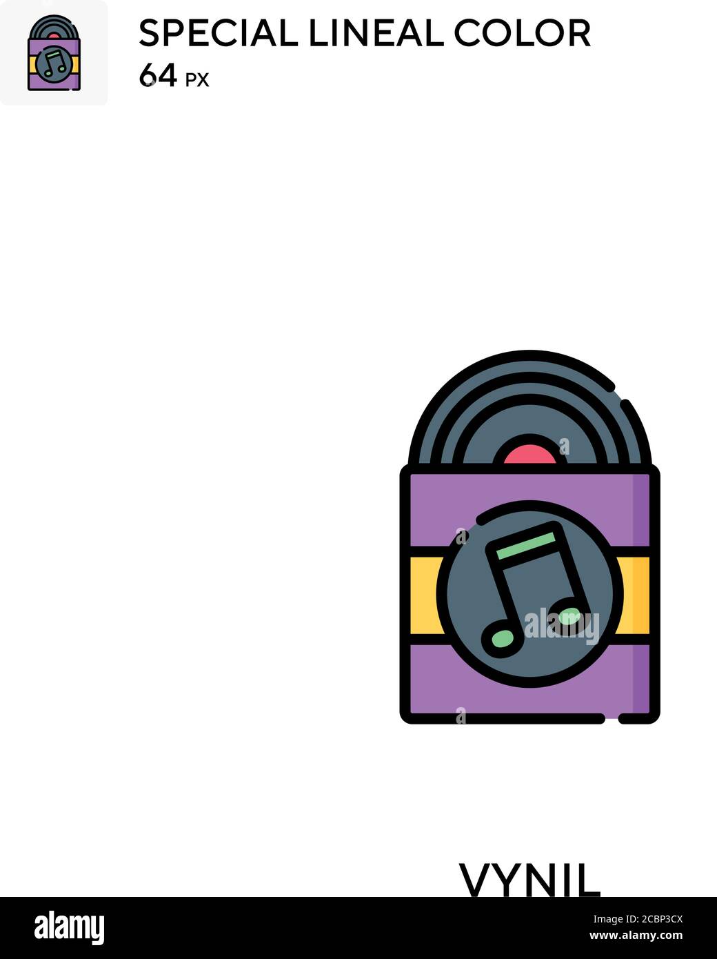 Vynil Special lineal color vector icon. Vynil icons for your business ...
