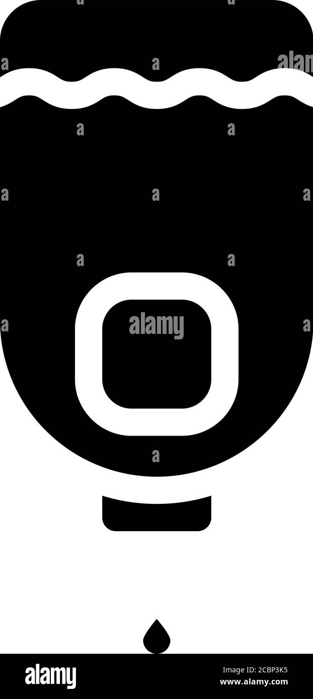 sanitation liquid soap bottle glyph icon vector illustration Stock ...