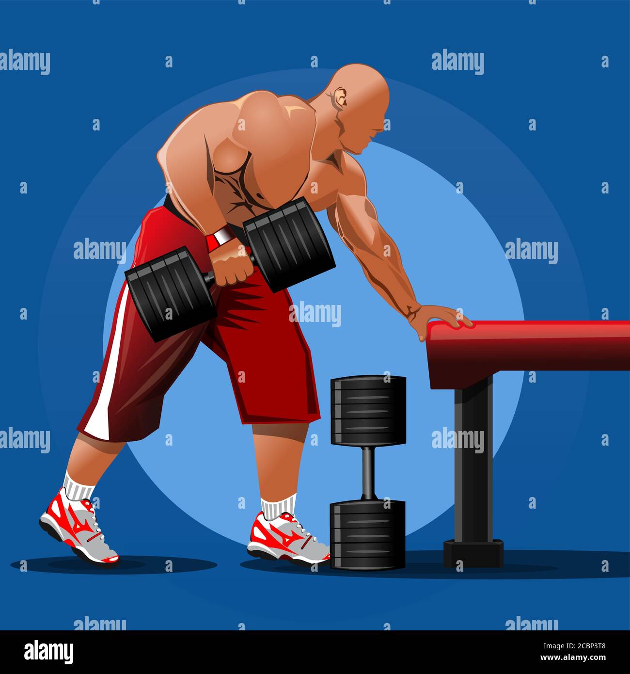 Huge Dumbbell Hi res Stock Photography And Images Alamy