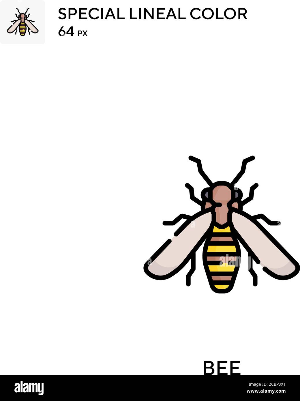Bee Special lineal color vector icon. Bee icons for your business ...