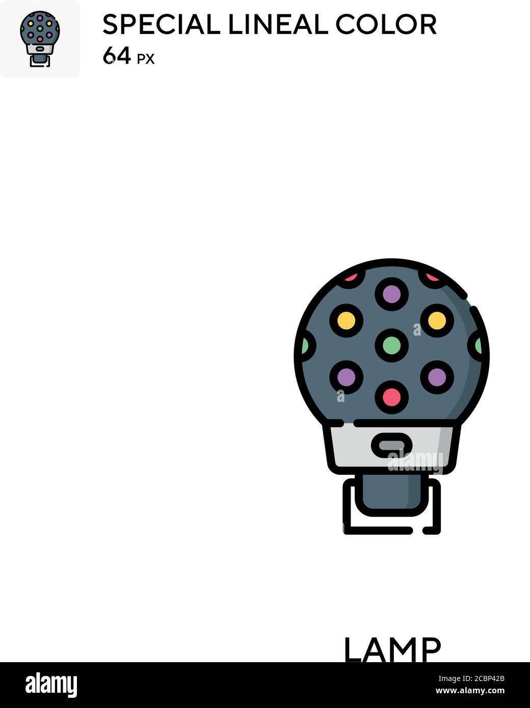 Lamp Special lineal color vector icon. Lamp icons for your business ...