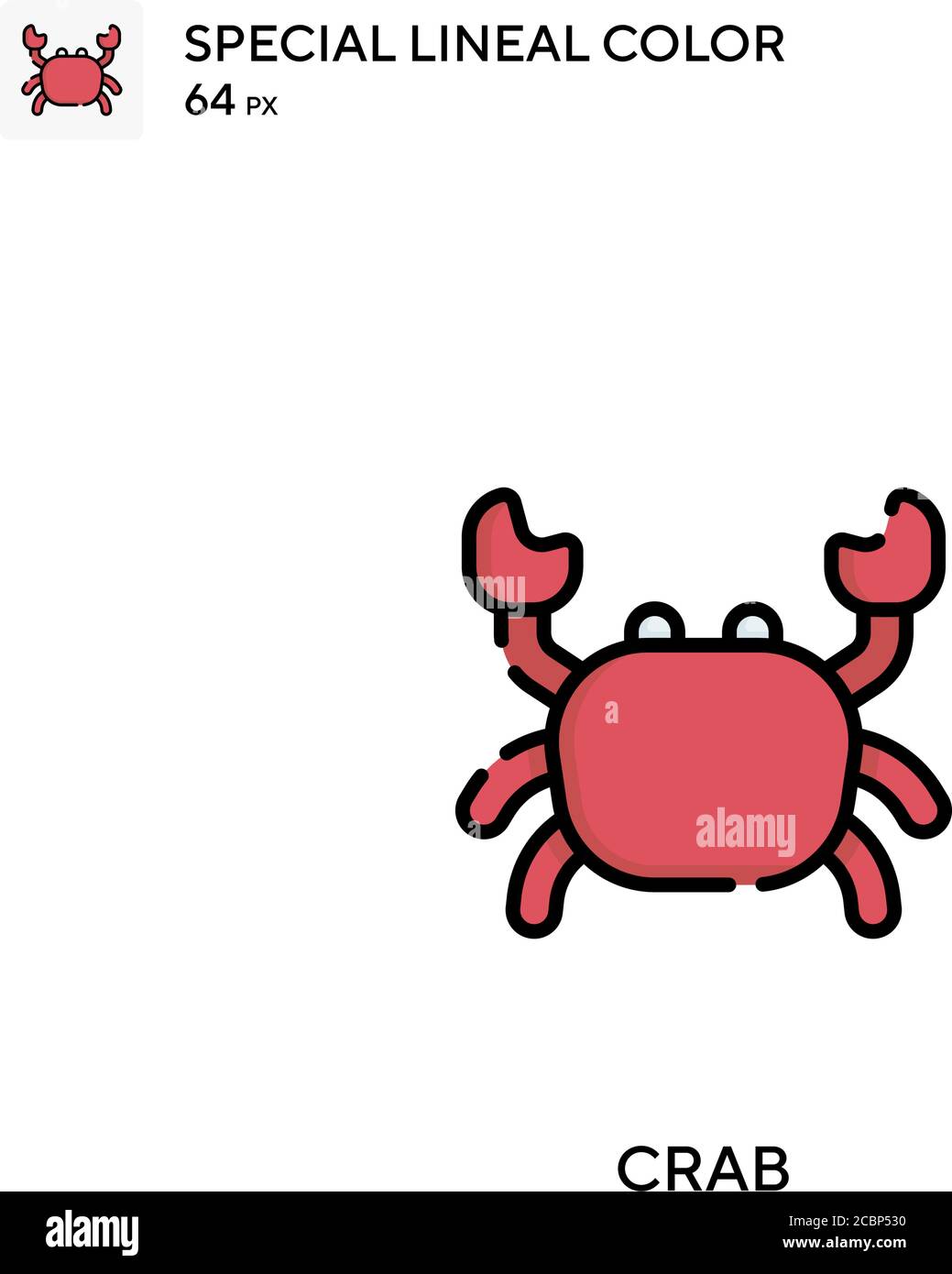 Crab Special lineal color vector icon. Crab icons for your business ...