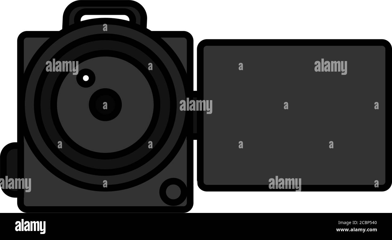 Isolated video camera icon Stock Vector