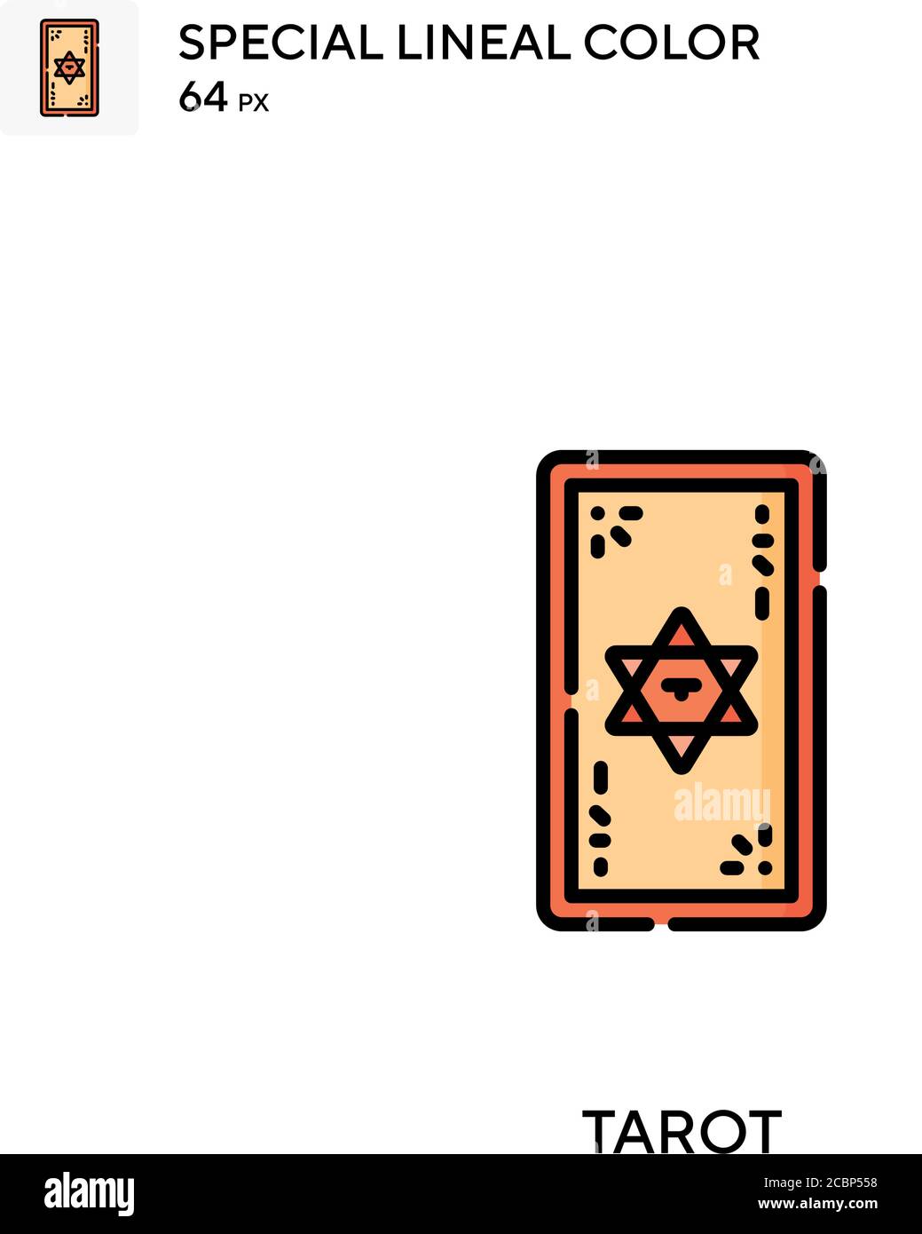 Tarot Special lineal color vector icon. Tarot icons for your business ...